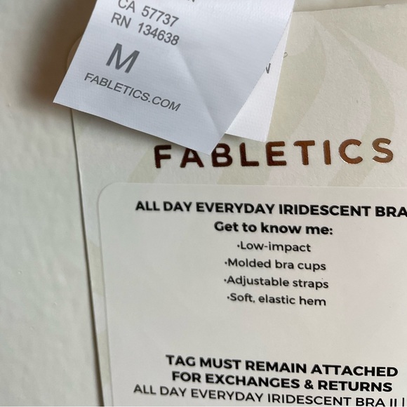 Fabletics NWT All Day Everyday Iridescent Bra II Size Medium - Picture 9 of 13